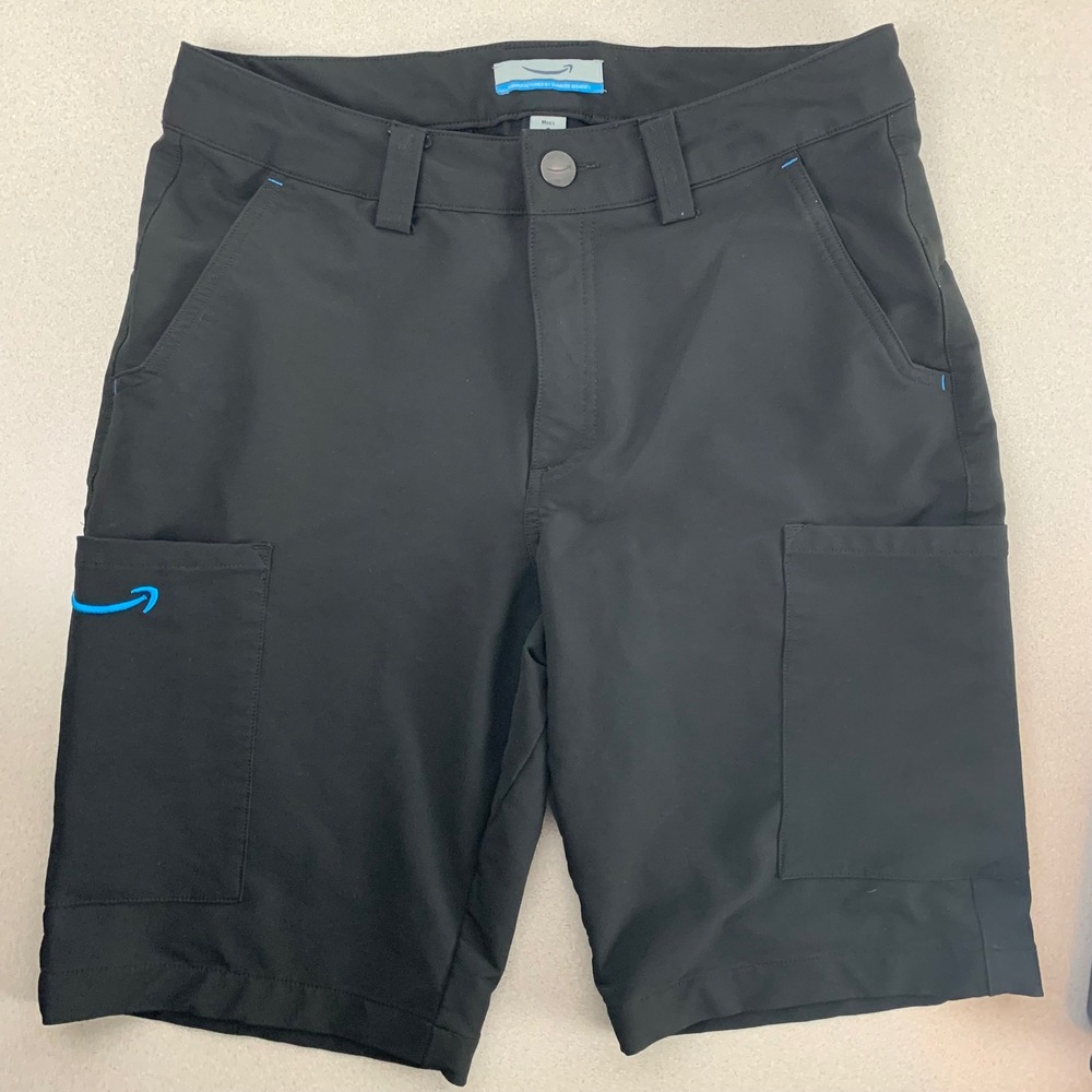 Amazon Men's‎ Black Tech Work Shorts Size Small (30-32) Cargo Style